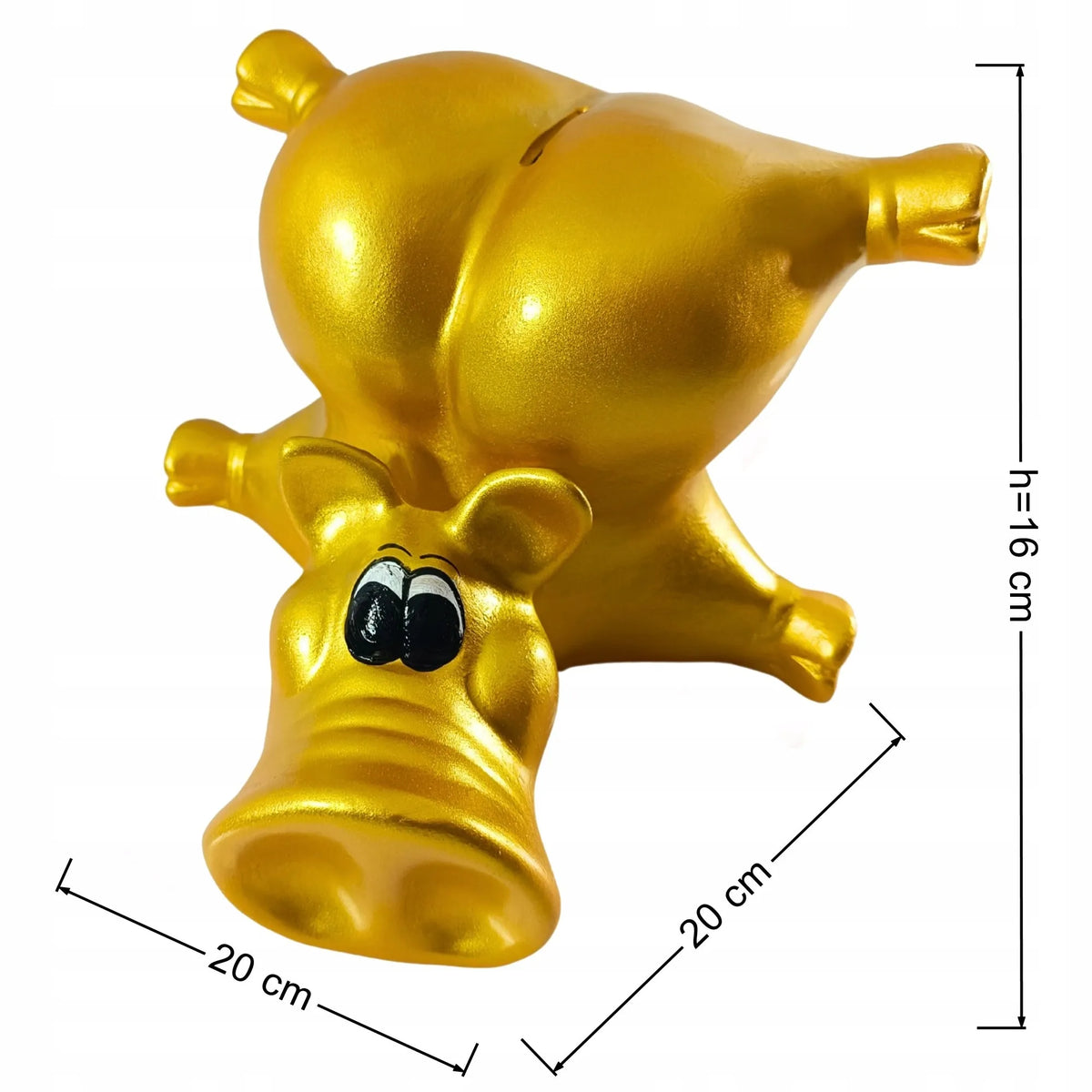 Keraminė taupyklė Juliette Świnka Peppa, geltona, 16 cm