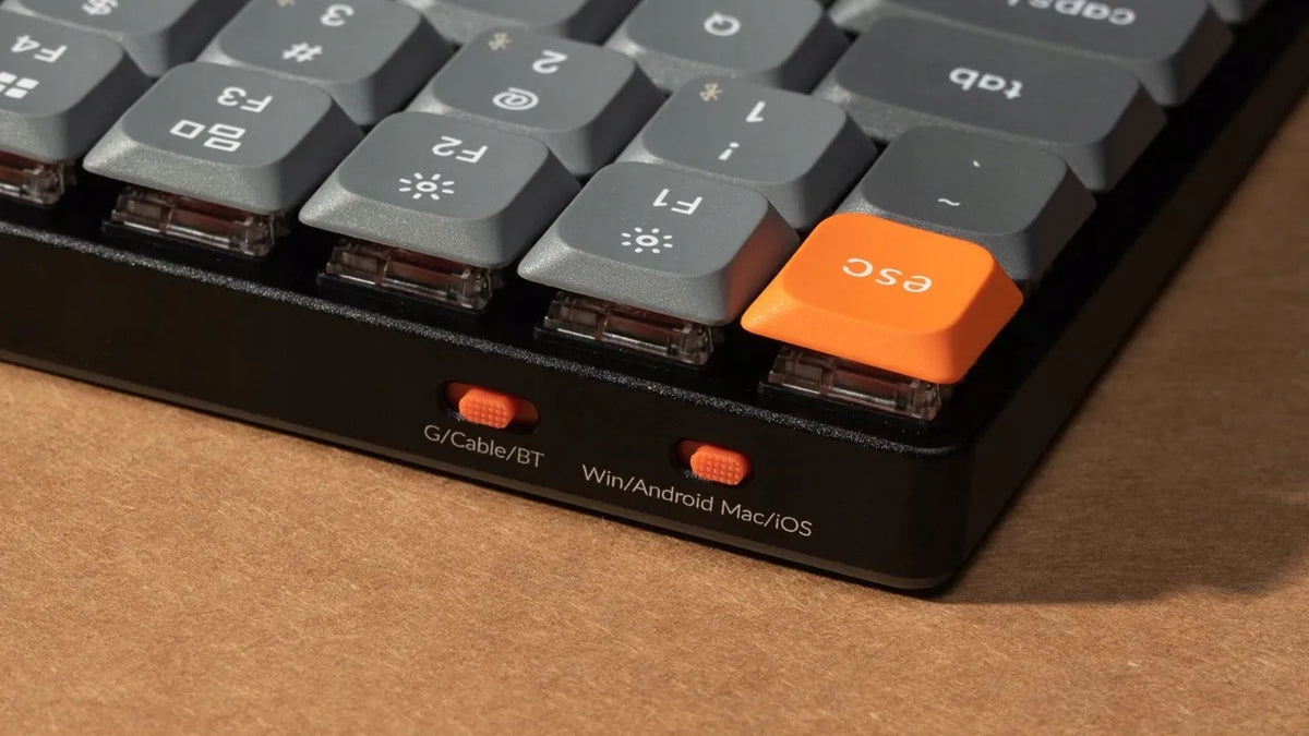 Keychron K1 Max QMK/VIA belaidė mechaninė klaviatūra, K1M-A1