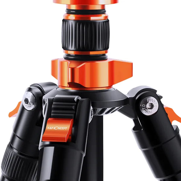 K&F Concept K234A7+FH-03 aliuminio ir magnio trikojis stovas, 231 cm, su horizontalia kolona