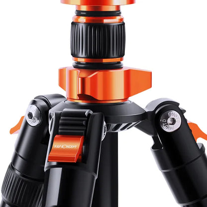 K&F Concept K234A7+FH-03 aliuminio ir magnio trikojis stovas, 231 cm, su horizontalia kolona