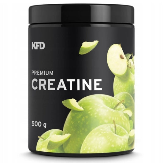 KFD Premium Creatine kreatino monohidratas, žaliojo obuolio skonio, 500 g