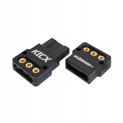 KICX Quick Connector v2 - Stiprintuvo, žemų dažnių garsiakalbio ir įkroviklio maitinimo jungtis