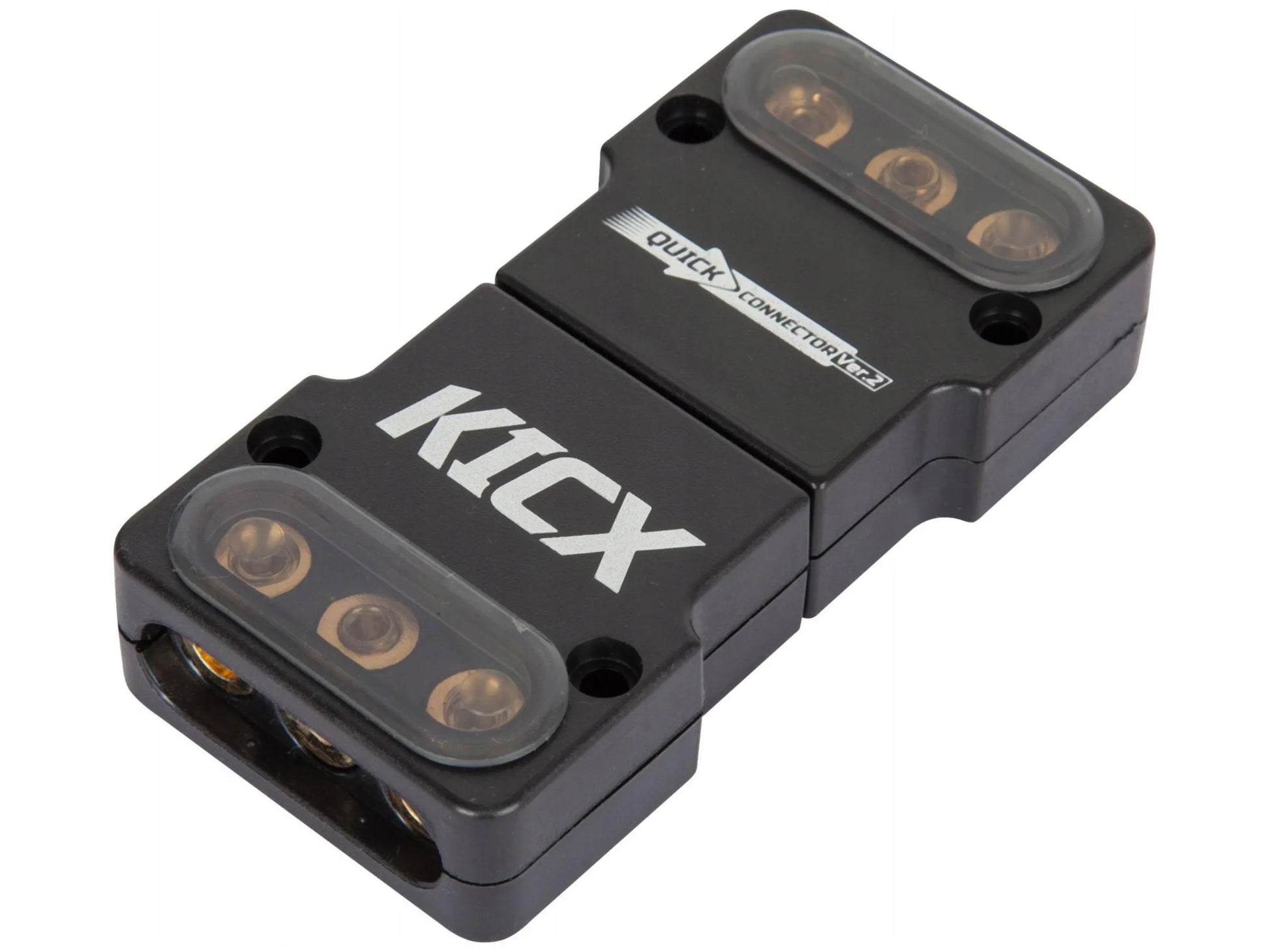 KICX Quick Connector v2 - Stiprintuvo, žemų dažnių garsiakalbio ir įkroviklio maitinimo jungtis