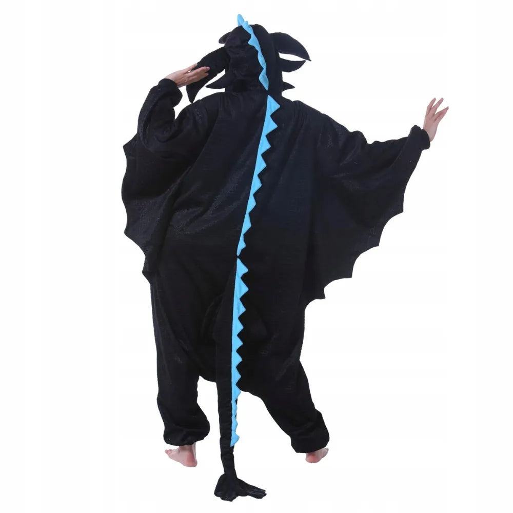 Kigurumi pižama „Szczerbatek“, mėlyna, XL, 175–185 cm
