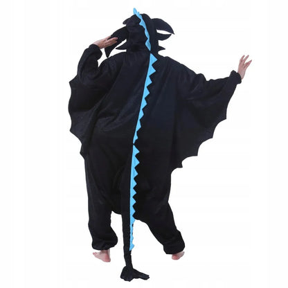 Kigurumi pižama „Szczerbatek“, mėlyna, XL, 175–185 cm