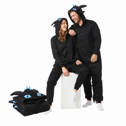 Kigurumi pižama „Szczerbatek“, mėlyna, XL, 175–185 cm