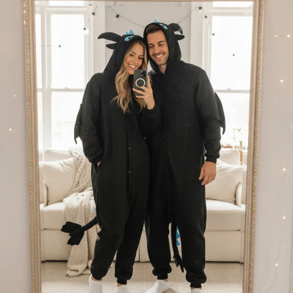 Kigurumi pižama „Szczerbatek“, mėlyna, XL, 175–185 cm