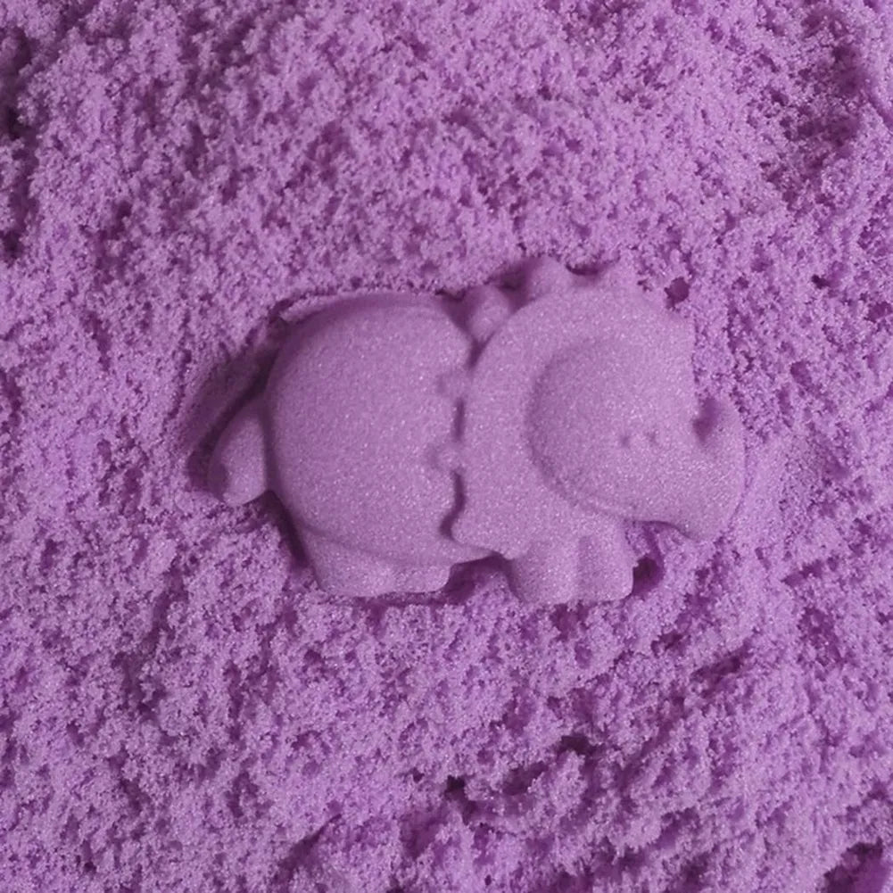 Kinetinio smėlio rinkinys Gordon Toys: įvairių spalvų smėlis, baseinėlis, formelės ir kastuvėlis