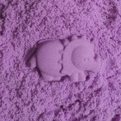Kinetinio smėlio rinkinys Gordon Toys: įvairių spalvų smėlis, baseinėlis, formelės ir kastuvėlis
