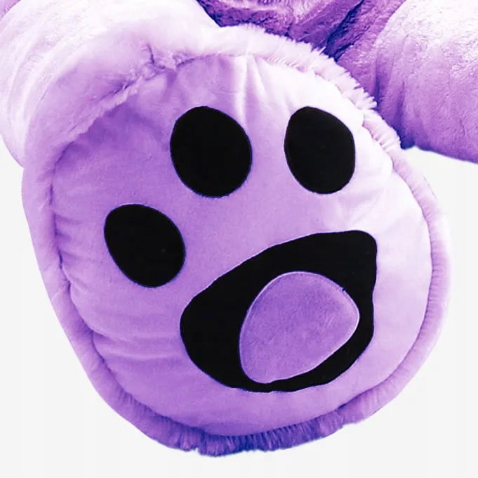 Klasikinis pliušinis meškiukas - violetinis 90 cm