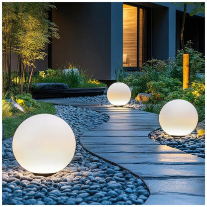 Kobi GARDEN BALL saulės LED sodo šviestuvas 3000K RGB 30cm