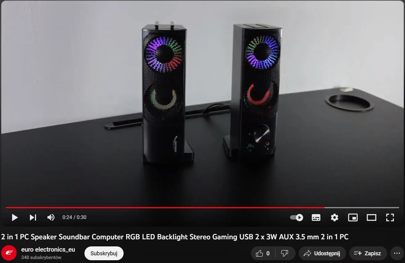 Kompiuterinės kolonėlės PC nešiojamam kompiuteriui 2-in-1