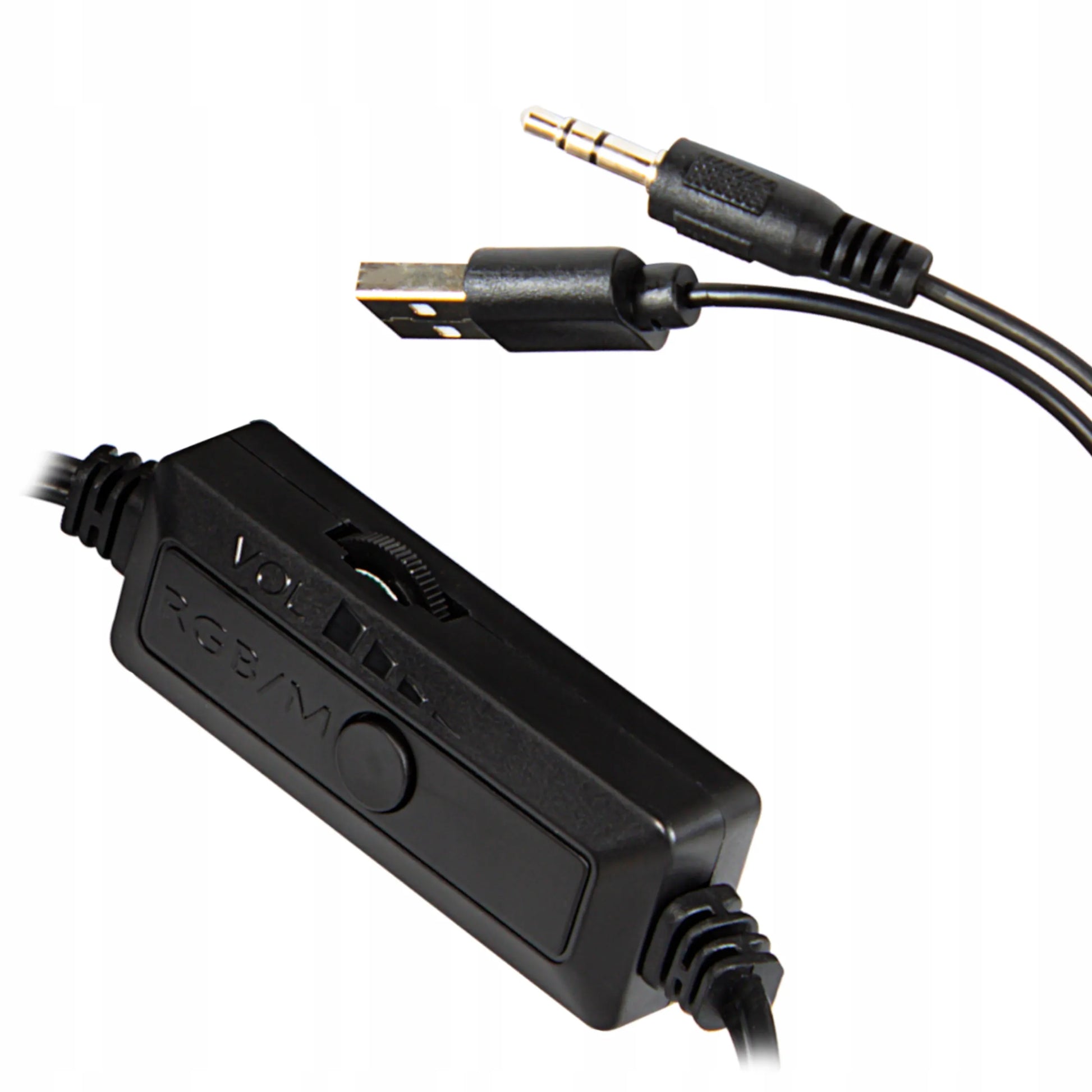 Kompiuterio garsiakalbiai 2.0 BLOW žaidimų garso juosta LED RGB spalvos USB 5V