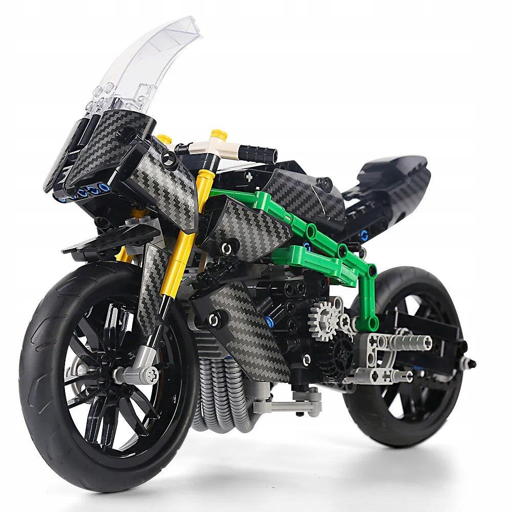 Konstruktoriaus rinkinys „Mould King 23002“ – motociklas Kawasaki H2R, 639 det.