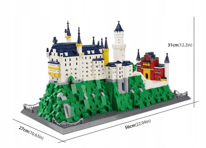 Konstruktoriaus rinkinys „Neuschwanstein“ pilis, 1969 detalės
