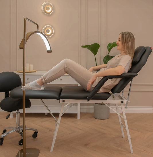 Kosmetologinė kėdė gultas tatuiruotėms pedikiūrui salonui kabinetui