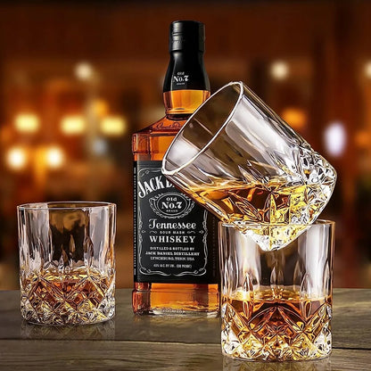 Krištolo viskio ir kokteilių stiklinės LUXITO Javell, 300 ml, 6 vnt., dovana