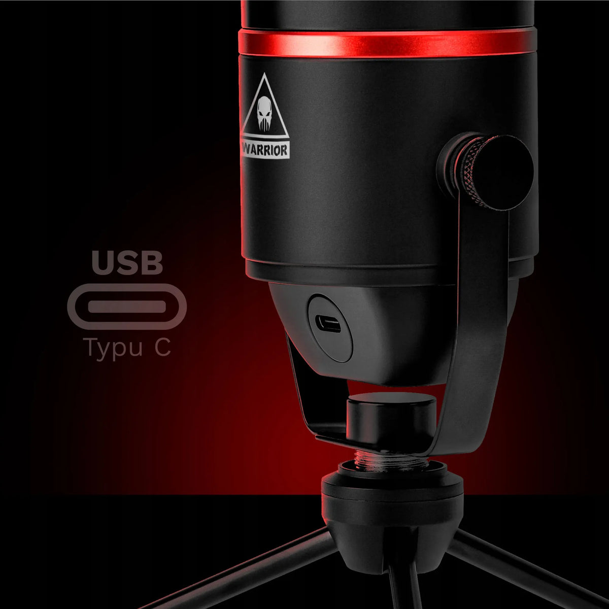 „Kruger&Matz Warrior GV-200“ USB žaidimų ir transliacijų mikrofonas