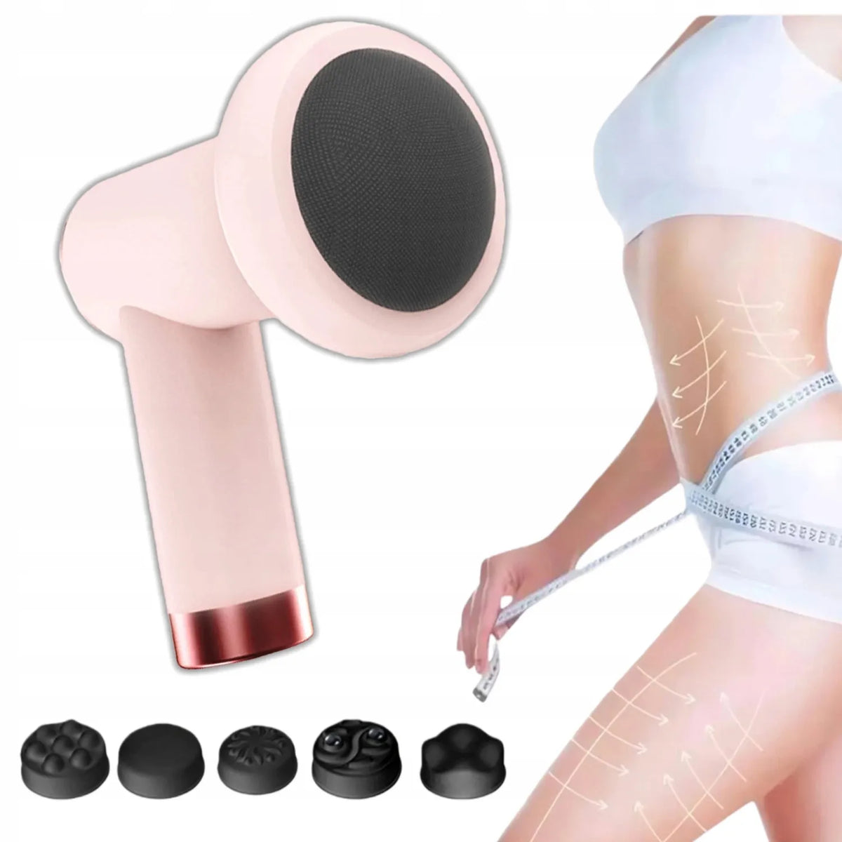 Kūno masažuoklis stangrinantis limfodrenažinis body shaping 5in1