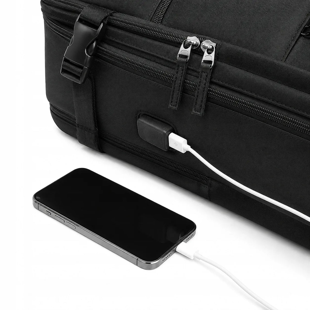 Kuprinė į lėktuvą, rankinis bagažas 40x25x20 WizzAir Ryanair, kabininė 20l USB