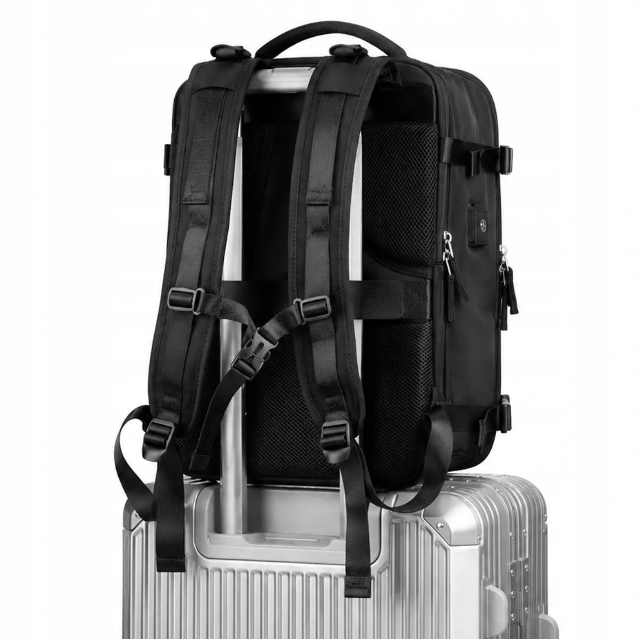 Kuprinė į lėktuvą, rankinis bagažas 40x25x20 WizzAir Ryanair, kabininė 20l USB