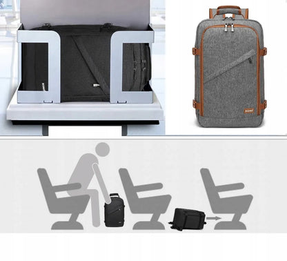 Kuprinė į lėktuvą RYANAIR 40x20x25 rankinis bagažas, juoda, Expander