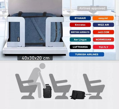 Kuprinė lėktuvui 40x30x20 RYANAIR Wizzair rankinis bagažas