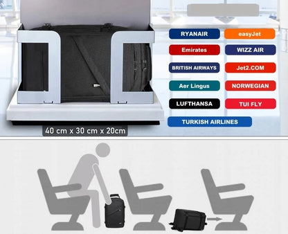 Kuprinė rankiniam bagažui RYANAIR 40x30x20 kabininė stilinga lengva Expander