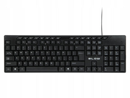 Laidinė USB QWERTY membraninė skaičių klaviatūra 1,5m biurui ir kompiuteriui