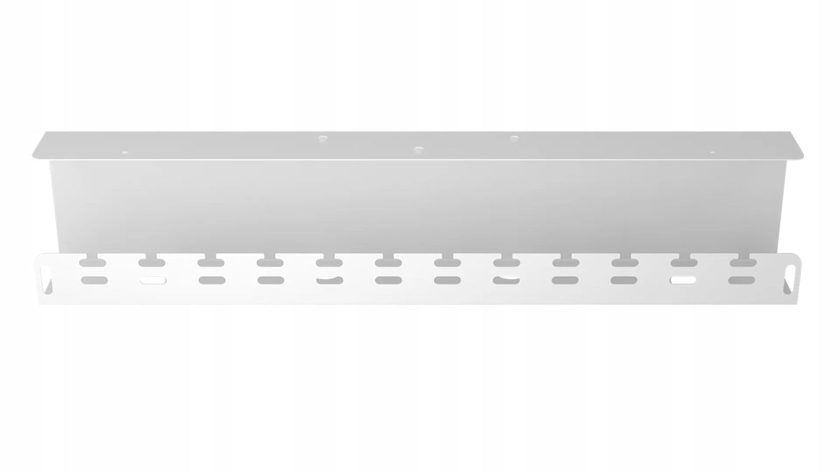 Laidų organizatorius po stalu Stalflex, 59 cm, metalinis, baltas
