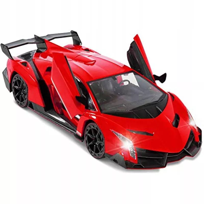 Lamborghini nuotoliniu būdu valdomas automobilis su pulteliu, dreifavimu ir atidaromomis durimis