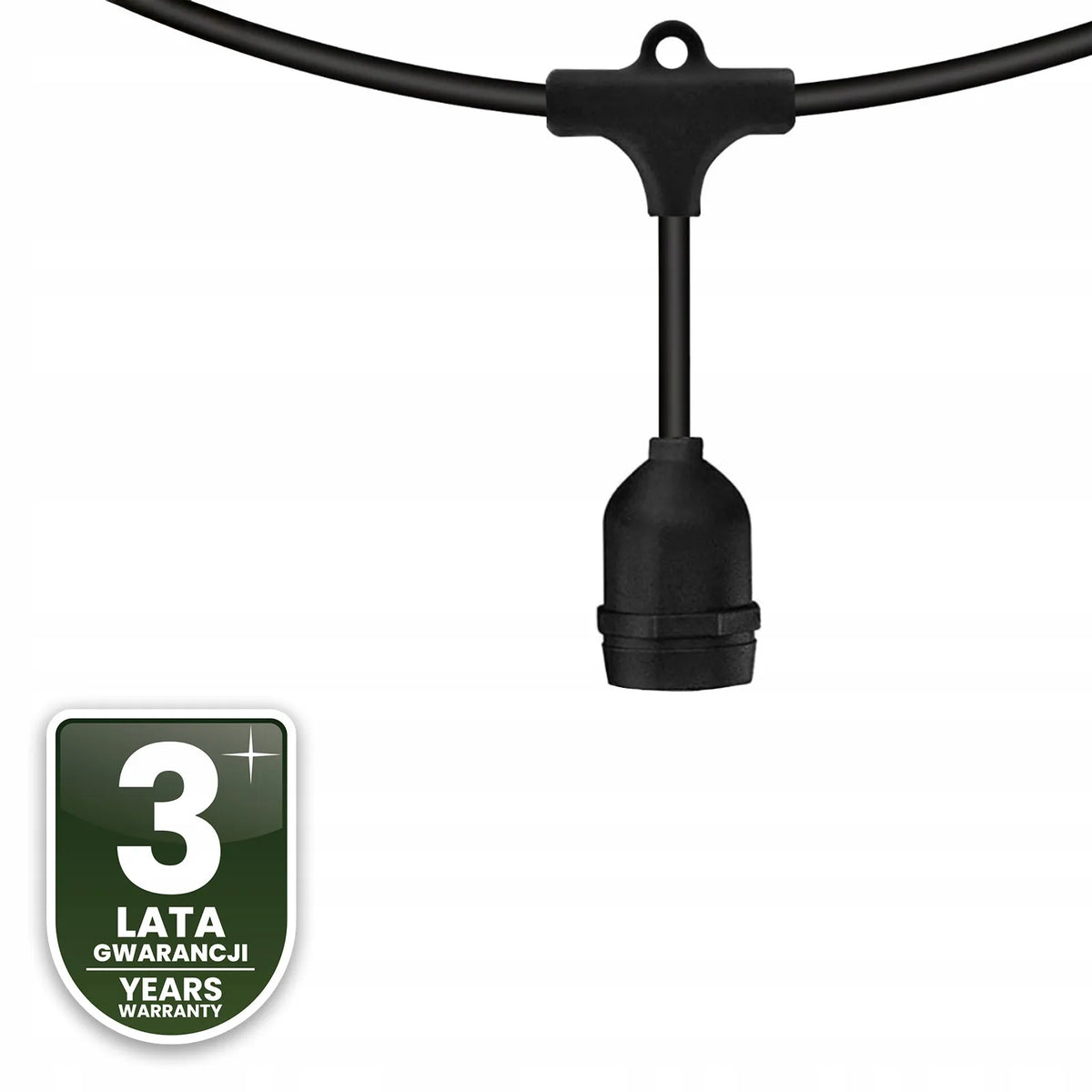 Lauko sodo girlianda, šviesų grandinė, LED laidas, 20m, 20x E27