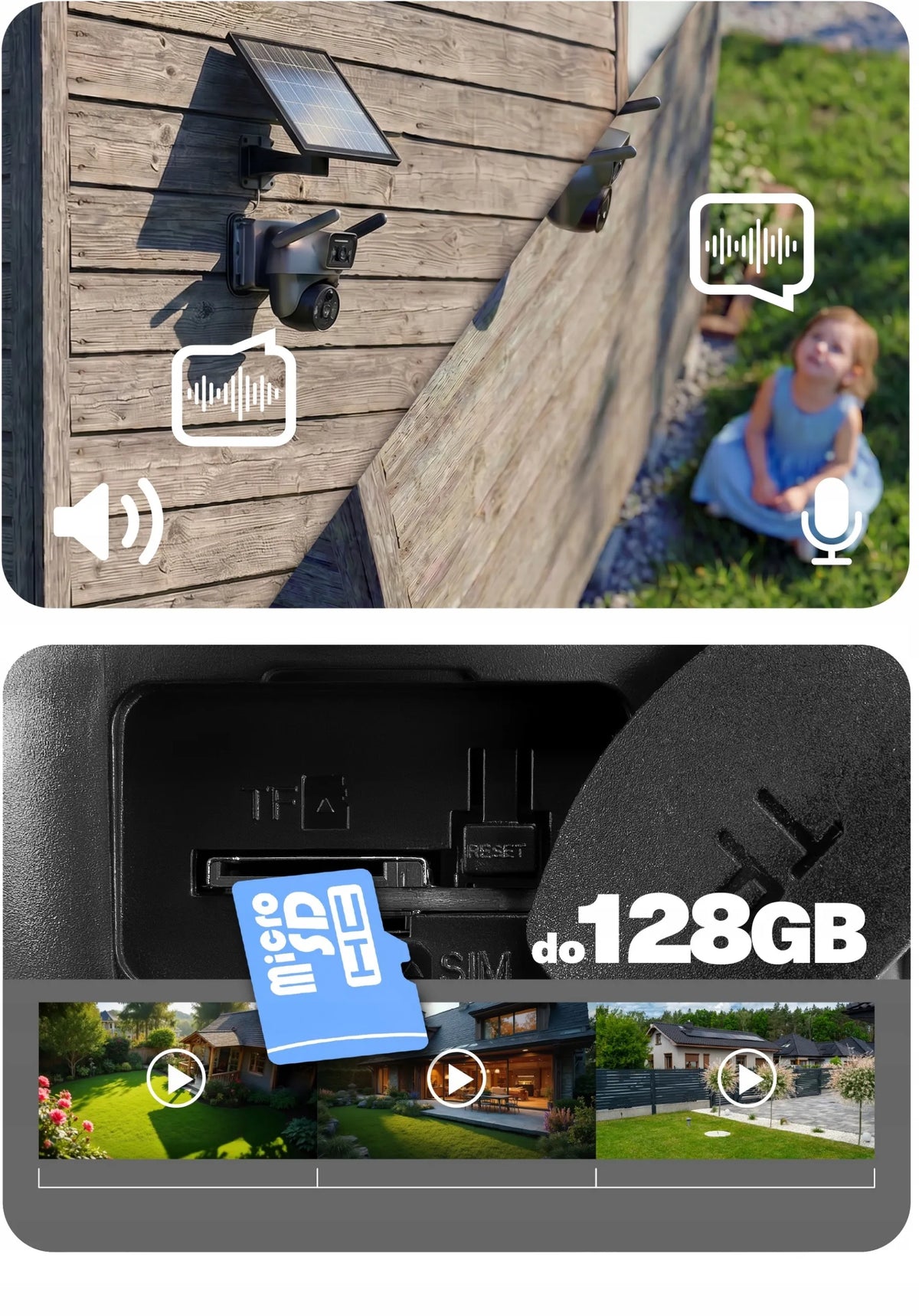 Lauko SOLARINĖ valdoma kamera Zintronic V33 DARK 4G LTE AOV 6MPx PILKA