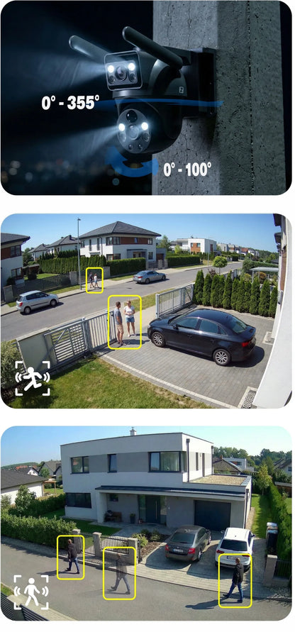 Lauko SOLARINĖ valdoma kamera Zintronic V33 DARK 4G LTE AOV 6MPx PILKA
