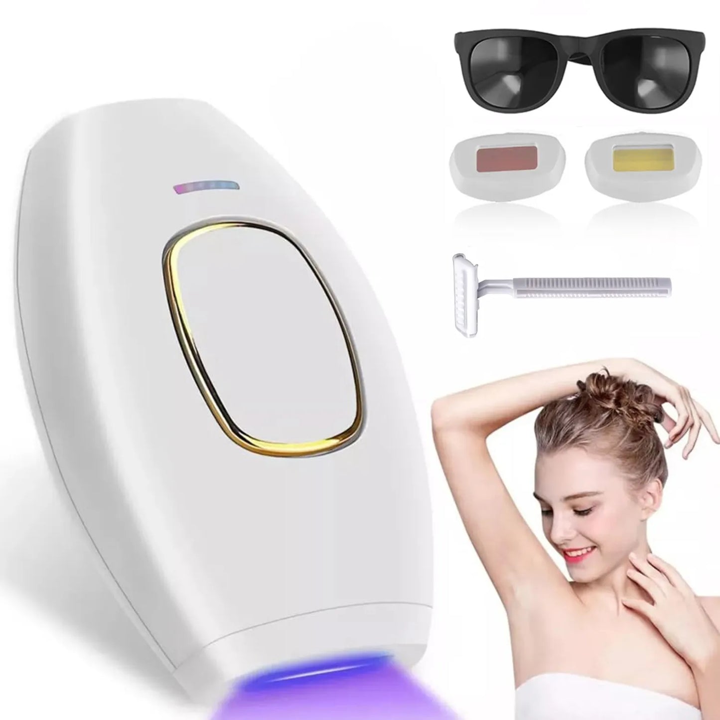 Lazerinis epiliatorius neskausmingam veido, kūno ir bikini zonos plaukelių šalinimui