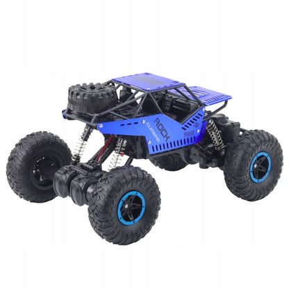LEAN Toys nuotoliniu būdu valdomas mėlynas RC visureigis, 2,4 GHz, 1:18