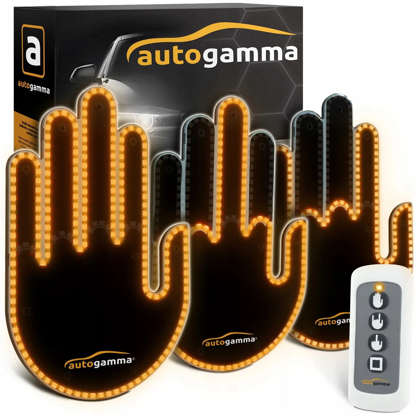 LED automobilio galinio stiklo gestų ekranas (su nuotoliniu pultu)