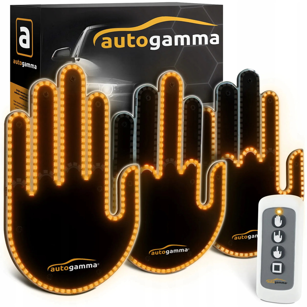 LED automobilio galinio stiklo gestų ekranas (su nuotoliniu pultu)