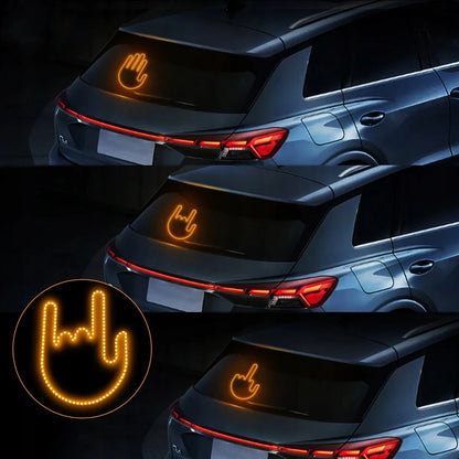 LED automobilio galinio stiklo gestų ekranas (su nuotoliniu pultu)