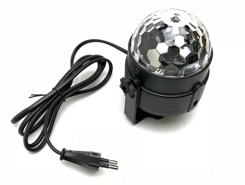 LED diskotekinis RGB projektorius su garso jutikliu ir nuotolinio valdymo pulteliu