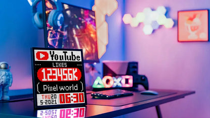 LED lempa pikselių ekranas Pixel Art Bluetooth 32x32