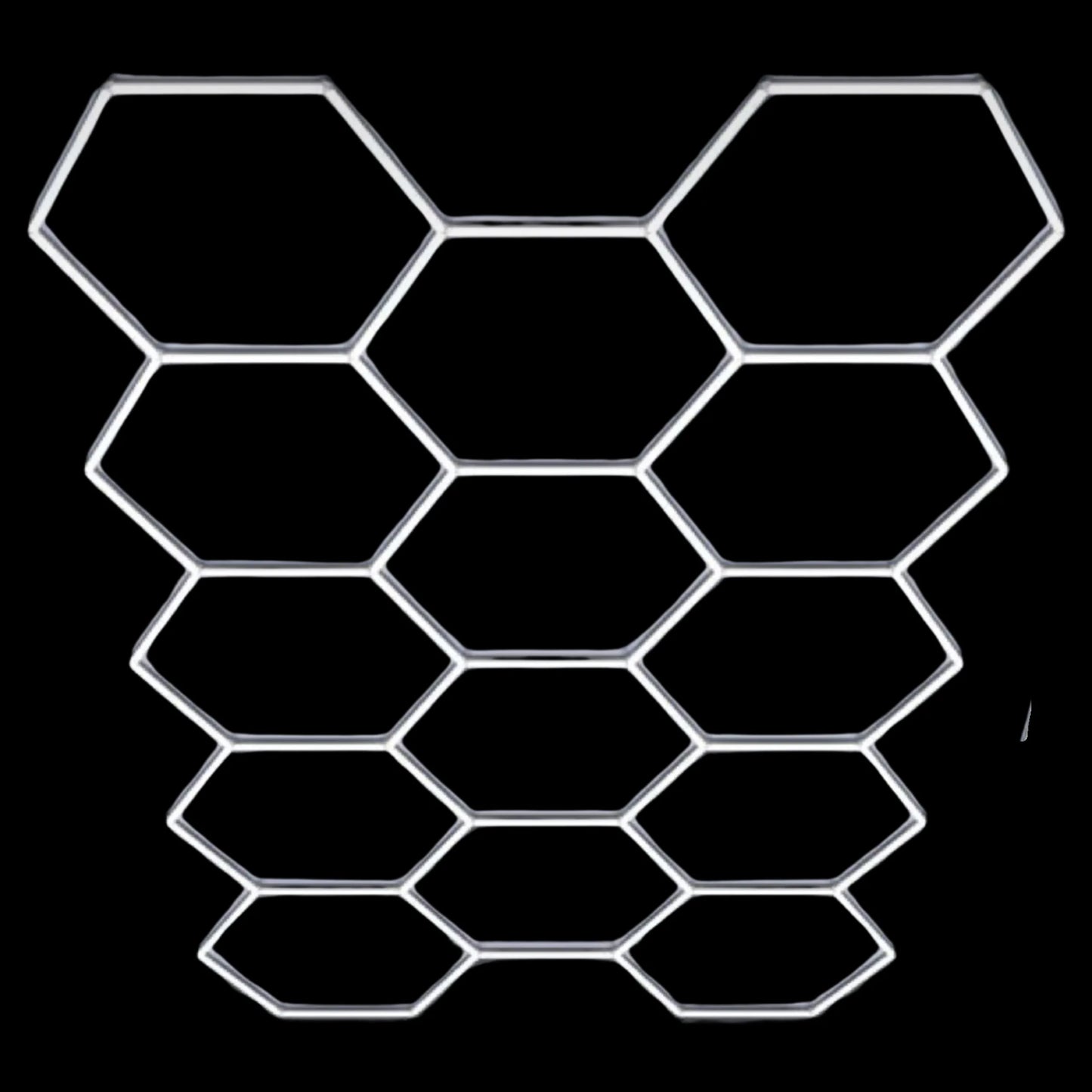 LED lubinis šviestuvas panelis plafonas Hexagon 229x394cm 4000K garažui namams
