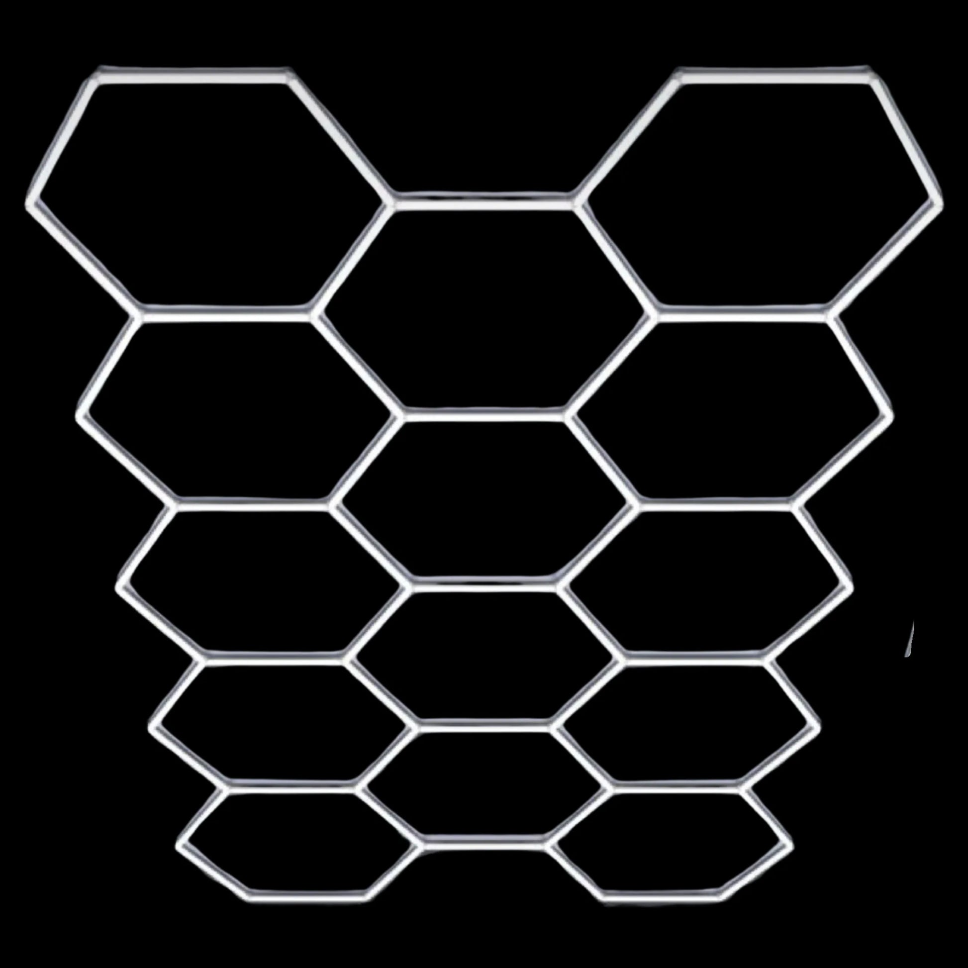 LED lubinis šviestuvas panelis plafonas Hexagon 229x394cm 4000K garažui namams