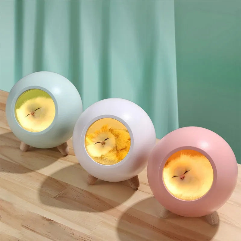 LED Naktinė Lempa Vaikams su Kačiuku, USB