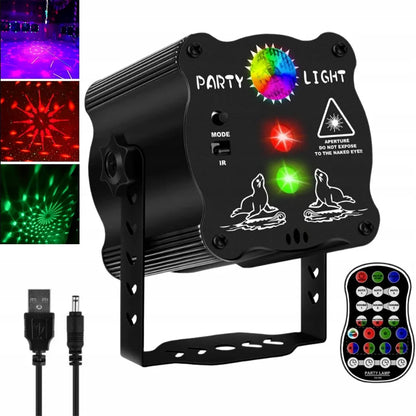 LED scenos apšvietimas RGB lazerinis disko projektorius