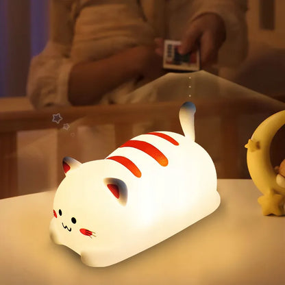 LED Silikoninė Naktinė Lempa Vaikams