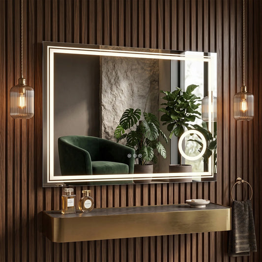 LED veidrodis HAVEN 60X80 cm