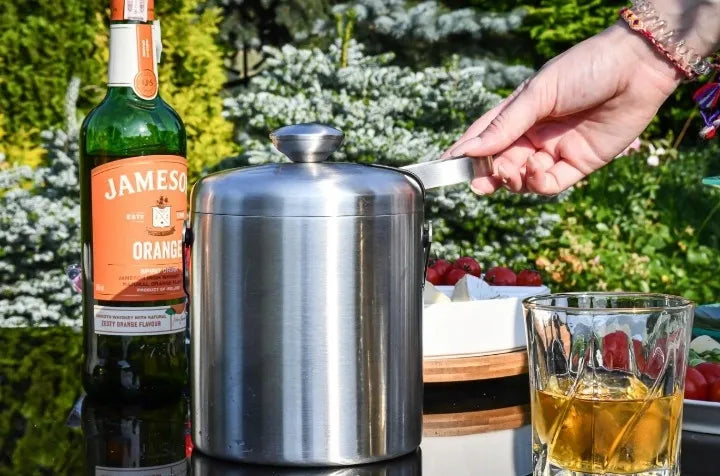 Ledo kibirėlis LUXITO LAURA 1,3l satininis su žnyplėmis