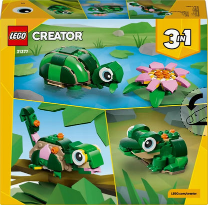 LEGO 31377 CREATOR Vėžlys ir vandens lelijos žiedas 3 viename