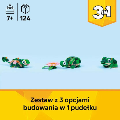 LEGO 31377 CREATOR Vėžlys ir vandens lelijos žiedas 3 viename